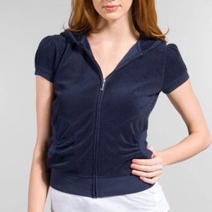 Juicy Couture Short Sleeve Velour Track Jacket